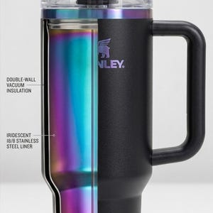 Vaso térmico Stanley estilo Quencher H2.0 – Edición limitada Black Chroma FlowState Taza de viaje imagen 5