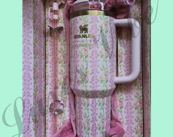 LoveShackFancy Floral Tumbler – Limited Edition Pink Rose Quencher