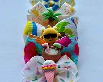 Summer Dog Bows 10 Pack | Beach bows | Pet Accessories