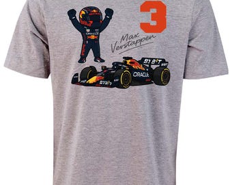 Max Verstappen Formula 1 Racing Kids T-Shirt