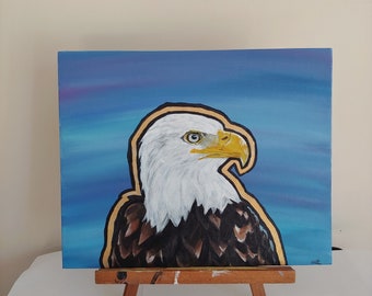 Bald eagle painting