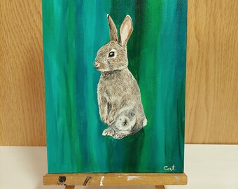 Small bunny painting