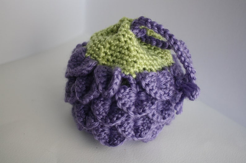 Scale Dice Bag Happy Eggplant Crocodile Stitch Etsy