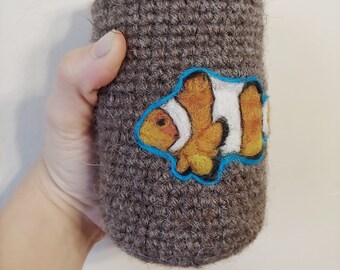 clownfish can cozy Needle felted