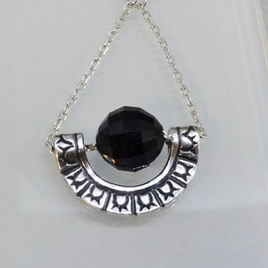 Sterling silver and jet crystal earrings. Gift boxed and shipped fast.