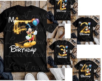 Mi cumpleaños Mickey Mouse dorado personalizado dibujos animados cumpleaños niño PNG, feliz cumpleaños PNG, cumpleañero PNG