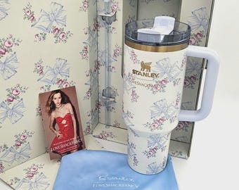 Stanley 40oz Love Shack Rosa Beaux Blue Tumbler Quencher Limited New Authentic