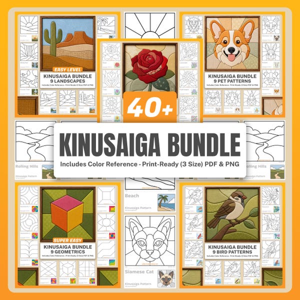 Kinusaiga Templates - Etsy