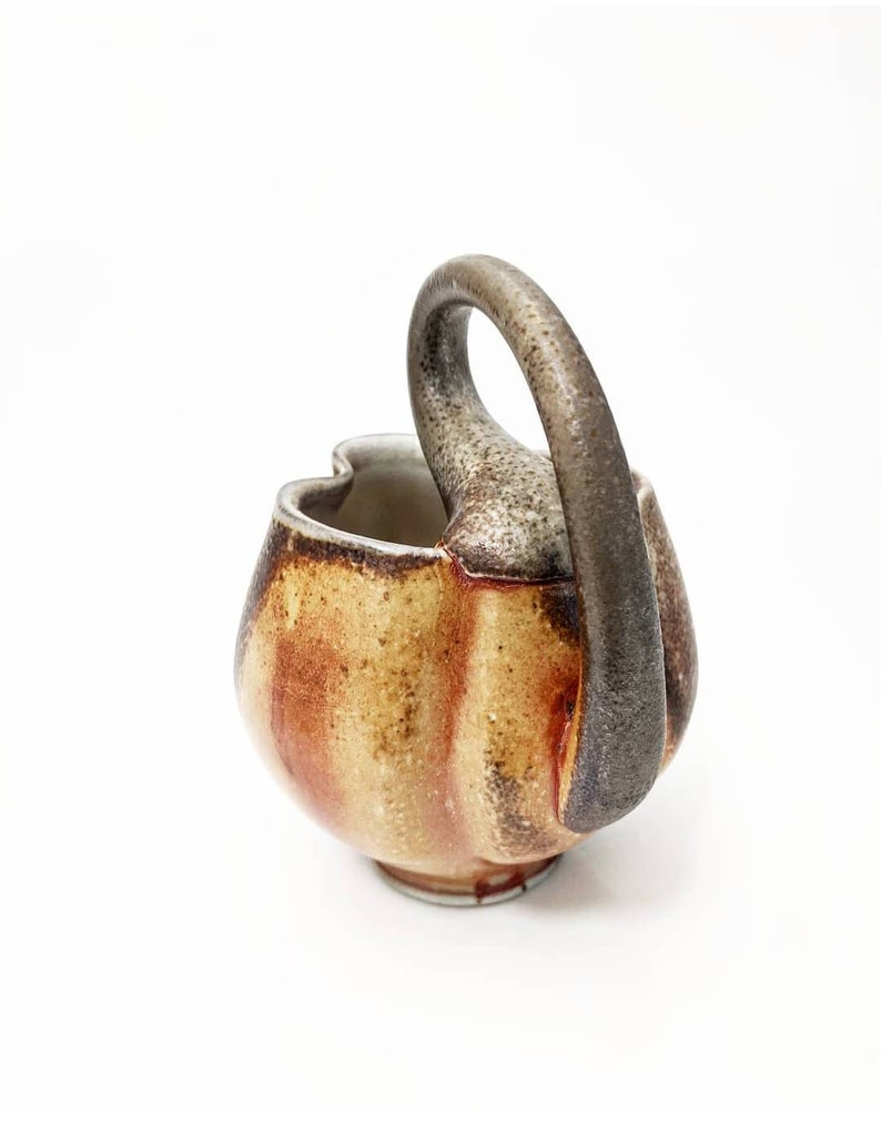 Gold Creamer wood fired ewer
