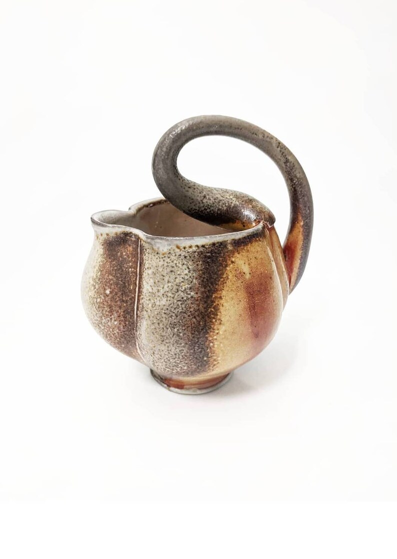 Gold Creamer wood fired ewer