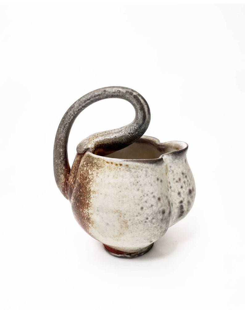 Gold Creamer wood fired ewer