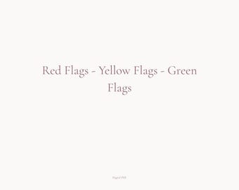 Red Flags Green Flags Dating Guide | Feminine Dating Clarity | Emotional Alignment PDF