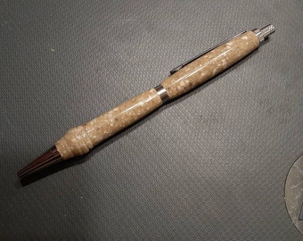 Handmade Lathe turned Corian Pen in earth tones One of a kind nice gift Ready to Ship