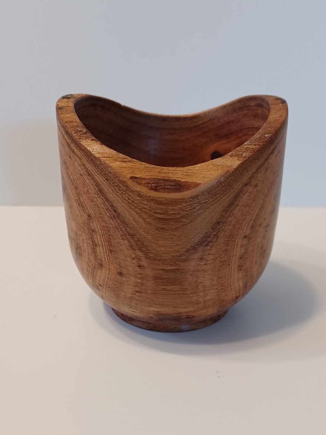 Black Locust Lathe Turned Trinket Bowl Beautifully Handcrafted Friction