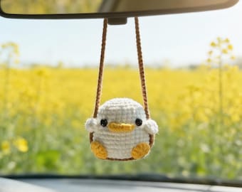 Crochet Car Hanging,Crochet Hanging Animal Car Charm,New Driver Gift,Handmade Car Mirror Ornament,crochet wall hanging