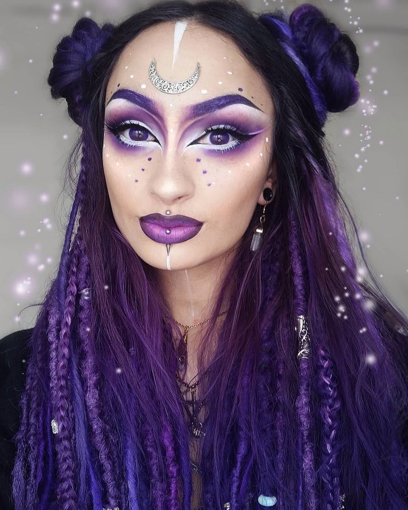 Purple Synthetic Dreadlocks Extensions Braids Goth Dreads Etsy UK