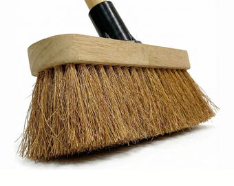 Indoor Soft Broom Wooden Handle 10 18 Inch Gentle Floor Sweeping Brush | Kitchen Bedroom Living Room Broom Light Dust Sweeper Home Cleaning