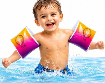 Kids Swimming Armbands, Inflatable Arm Bands for Toddlers & Children, Swim Floaties, Learn to Swim Aid, Pool Beach Swimming Float