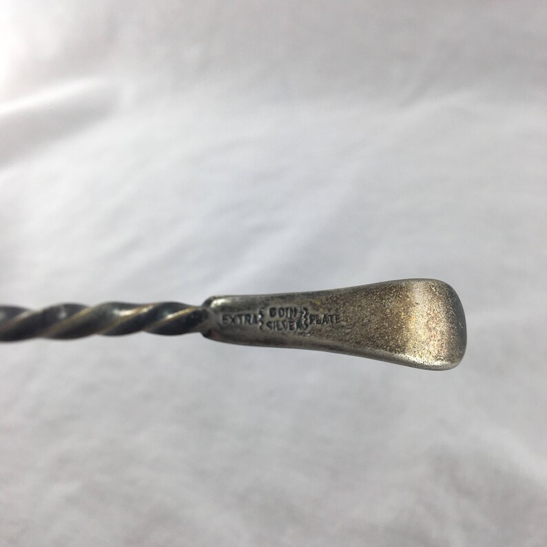 Niagara Falls Silver Co Twisted Cocktail Spoon