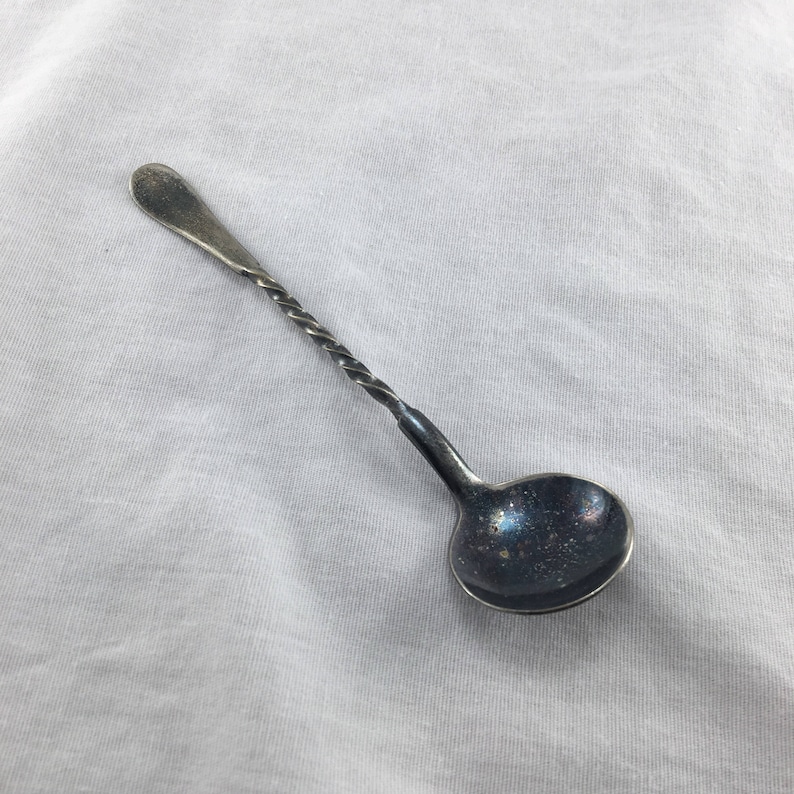 Niagara Falls Silver Co Twisted Cocktail Spoon