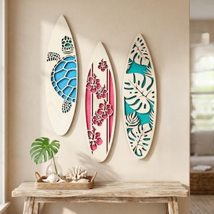 Hula Hawaii サーフボード　6、6 美品　インテリア Hawaii i surfboard wall art - Etsy 日本