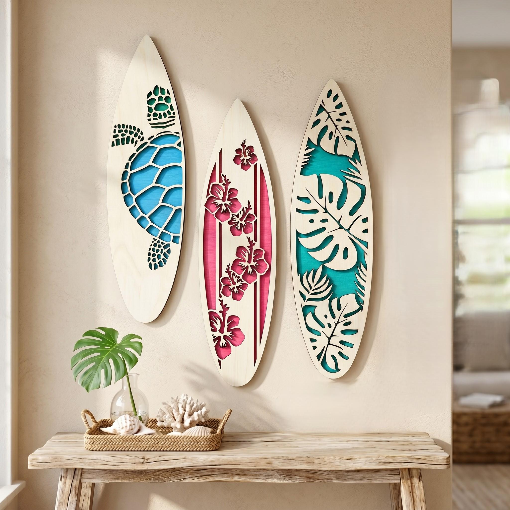 Hawaii i surfboard wall art - Etsy 日本