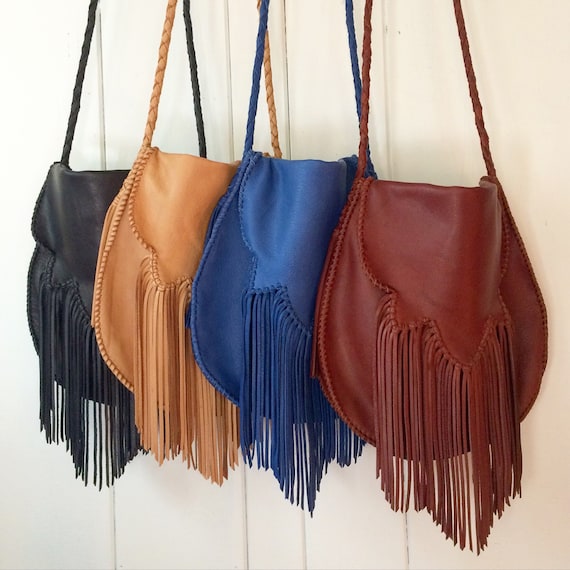 Sierra Fringe Bag With Crystal or Concho - Etsy 