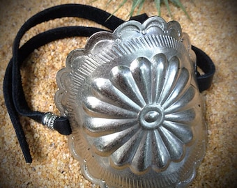 Silver Southwest Concho Bracelet