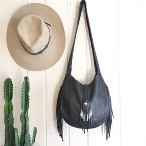 Our Mother The Mountain- Leather Fringe Bag