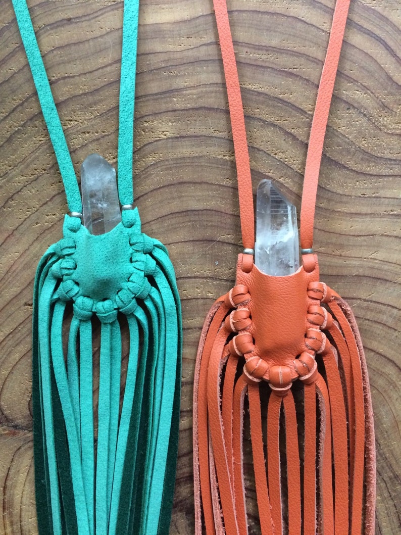 Crystal Fringe Medicine Pouch Etsy