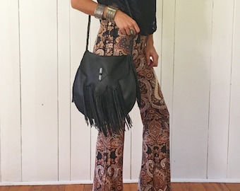Sierra Fringe Bag with Crystal or Concho
