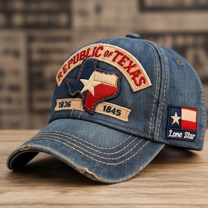 Baseballpet met vlag van cowboys, baseballpet in streetstyle, uniseks zonnehoed, Vaderdagcadeau, casual baseballpet voor woon-werkverkeer
