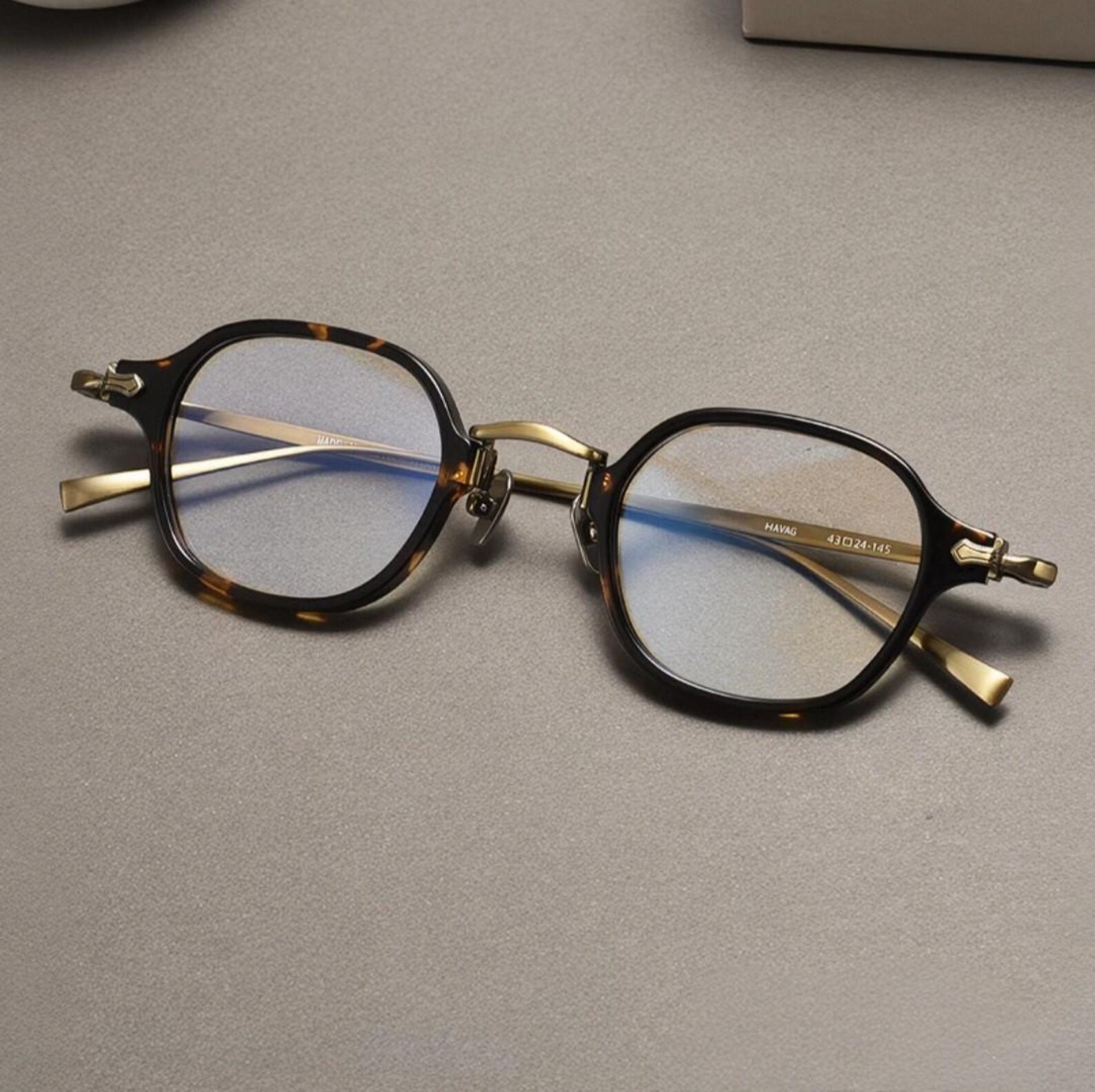 Pure Titanium Glasses Frames, Retro Eyeglasses for Men Women ...