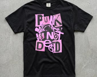 Punk Is Not Dead Graphic Tee, Grunge Anarchist, Bold Streetwear, Comfort Colors Unisex Shirt
