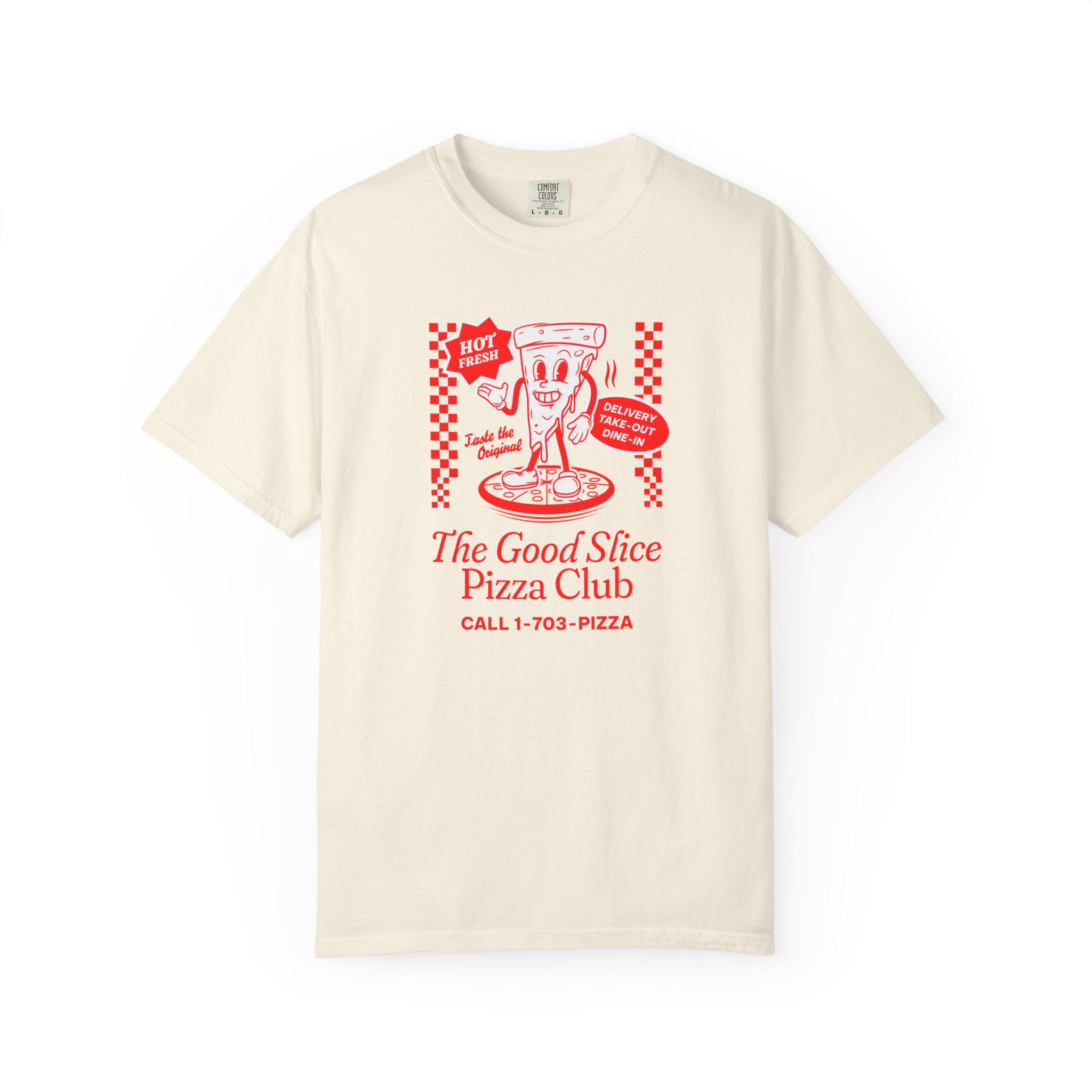 Pizza Lover Graphic Tee, Retro Good Slice Pizza Club, Comfort