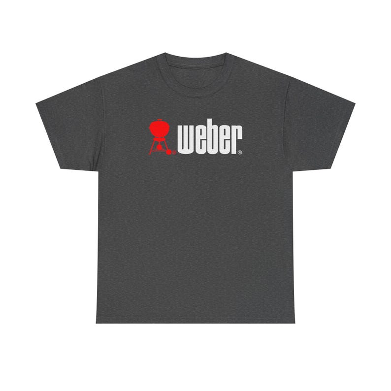 Weber Red Kettle Grill graphic Tee | BBQ barbecue logo t-shirt image 9