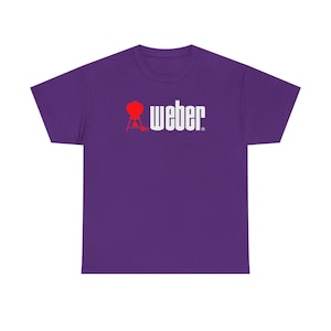 Weber Red Kettle Grill graphic Tee | BBQ barbecue logo t-shirt image 13