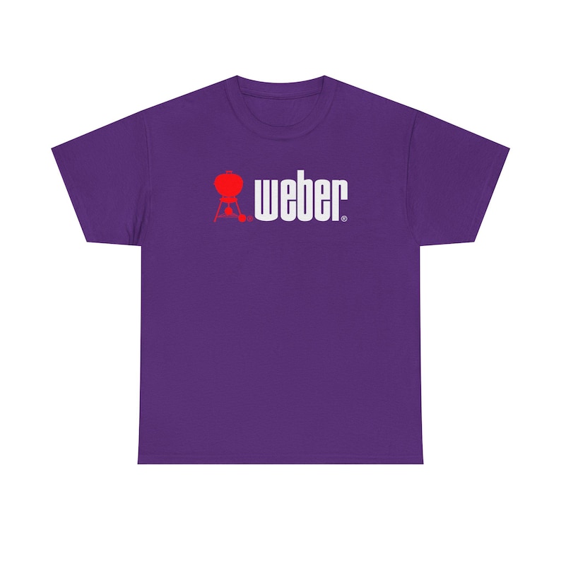Weber Red Kettle Grill graphic Tee | BBQ barbecue logo t-shirt image 13