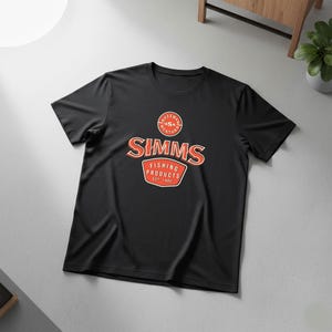 Simms Fishing Tee Logo Men Shirt, Angler Brand Tee