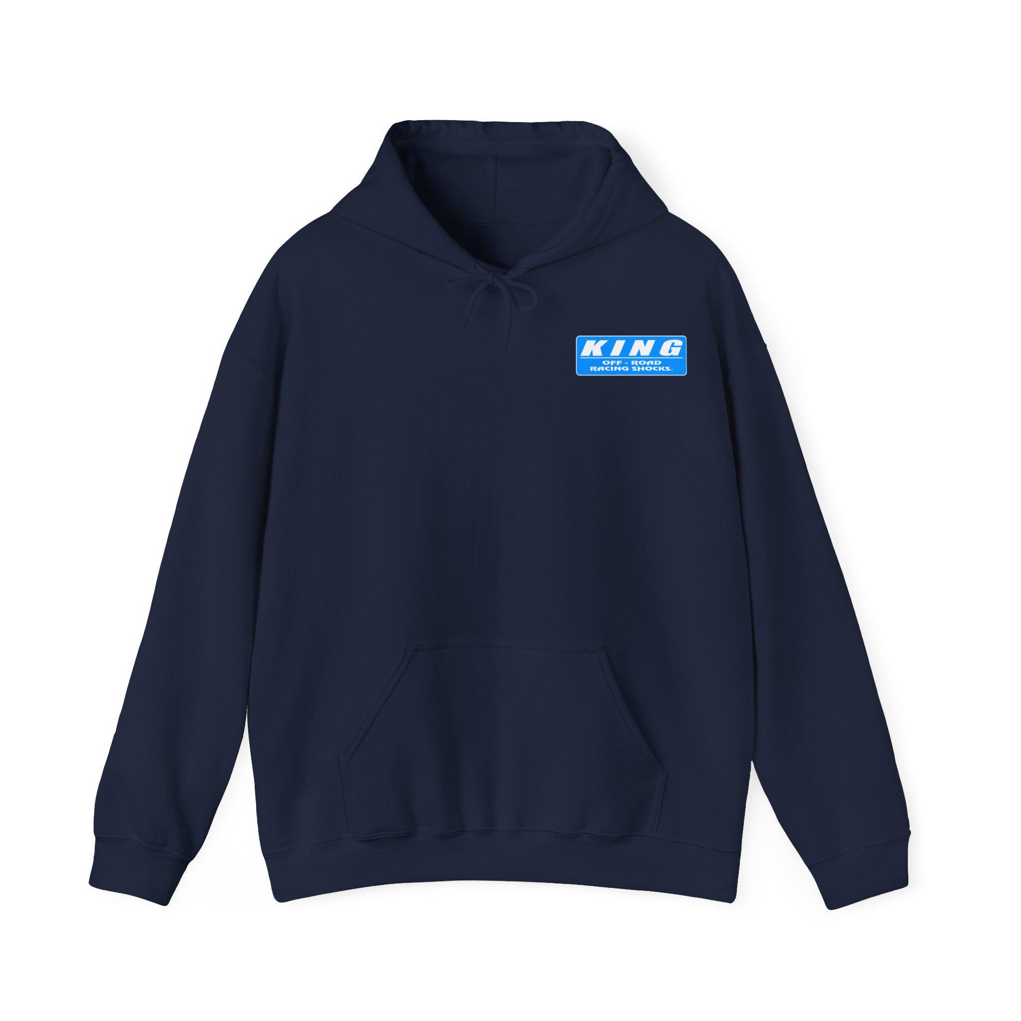 Racing Shocks Hoodie | King Off-road Logo Pullover, Blue 