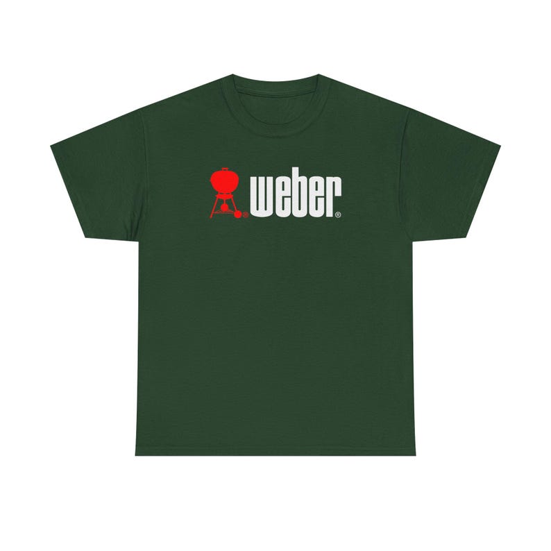 Weber Red Kettle Grill graphic Tee | BBQ barbecue logo t-shirt image 8