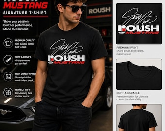 Roush Mustang Signature Tee | Racing Logo Shirt, Muscle Car Apparel