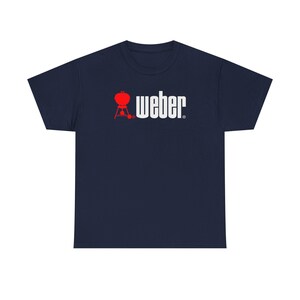 Weber Red Kettle Grill graphic Tee | BBQ barbecue logo t-shirt image 12