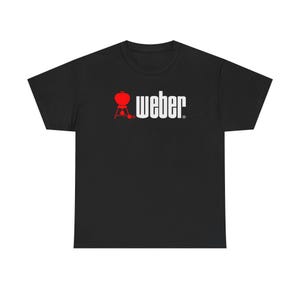 Weber Red Kettle Grill graphic Tee | BBQ barbecue logo t-shirt image 2