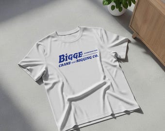 Bigge Crane and Rigging Co. Logo Tee, Vintage Industrial Logo T-Shirt