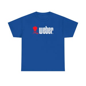 Weber Red Kettle Grill graphic Tee | BBQ barbecue logo t-shirt image 11