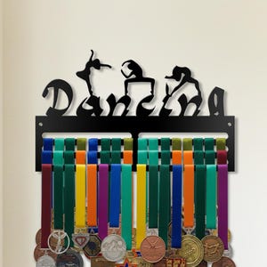 Personalized Dance Medal Hanger - Metal Sports Trophy Shelf