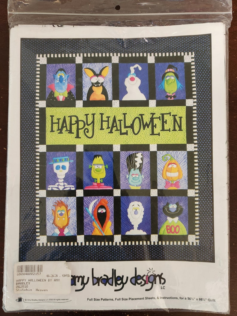 Amy Bradley Designs Happy Halloween Applique Quilt Pattern - Etsy