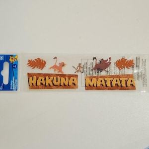 Lion King Disney Simba Pumbaa Timon Dimensional Stickers EK Success