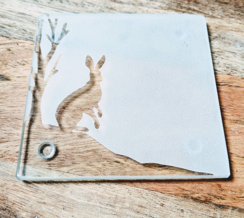 Handmade glass coasters family and pets collection image 3